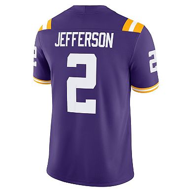 Men's Nike Justin Jefferson Purple LSU Tigers Alumni Game Jersey