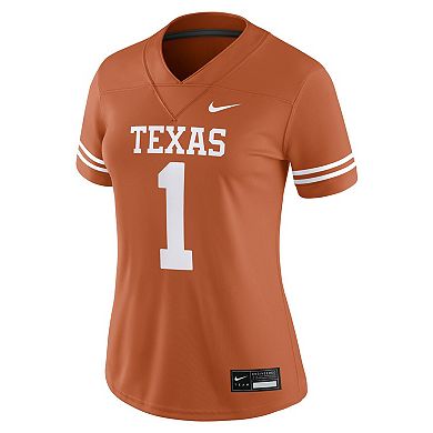 Women's Nike #1 Texas Orange Texas Longhorns Game Jersey
