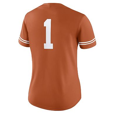 Women's Nike #1 Texas Orange Texas Longhorns Game Jersey