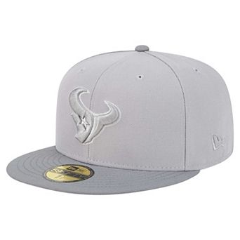 Men's New Era Gray/Graphite Houston Texans Iron Cloud 59FIFTY Fitted Hat