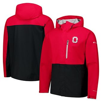 Men's Columbia Scarlet Ohio State Buckeyes Field Bound Omni-Tech™ Full-Zip Jacket