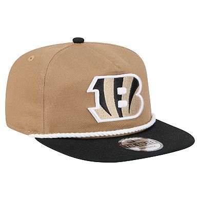 Men's New Era Khaki/Black Cincinnati Bengals Desert Golfer Snapback Hat