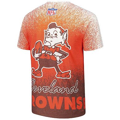 Men's Mitchell & Ness White Cleveland Browns Team Burst Vintage Logo T-Shirt