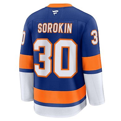 Men's Fanatics Ilya Sorokin Royal New York Islanders Home Premium Jersey