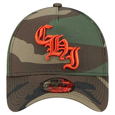 Men's New Era Camo Chicago Bears Mystic Camo A-Frame 9FORTY Adjustable Hat