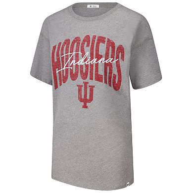 Women's '47 Heather Gray Indiana Hoosiers Muse Sadie T-Shirt