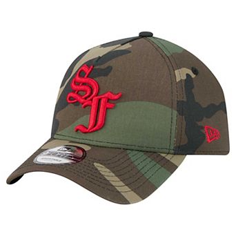 Men's New Era Camo San Francisco 49ers Mystic Camo A-Frame 9FORTY Adjustable Hat
