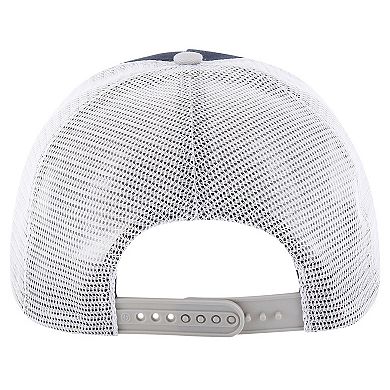 Men's '47 Navy New York Yankees Gridiron Super Stripe Relaxed Trucker Hitch Adjustable Hat