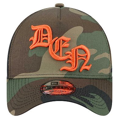 Men's New Era Camo Denver Broncos Mystic Camo A-Frame 9FORTY Adjustable Hat