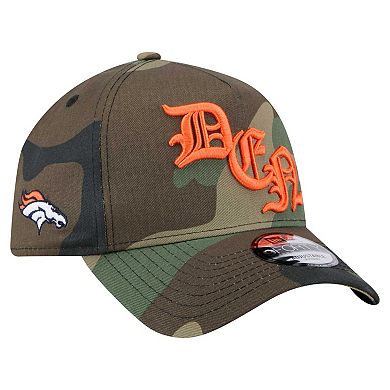 Men's New Era Camo Denver Broncos Mystic Camo A-Frame 9FORTY Adjustable Hat