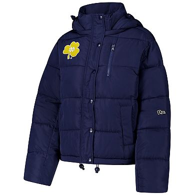Women's Hype and Vice Navy Notre Dame Fighting Irish Puffer Jacket