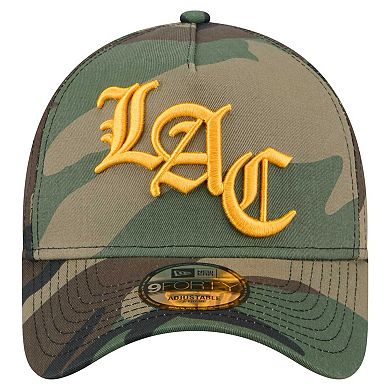 Men's New Era Camo Los Angeles Chargers Mystic Camo A-Frame 9FORTY Adjustable Hat