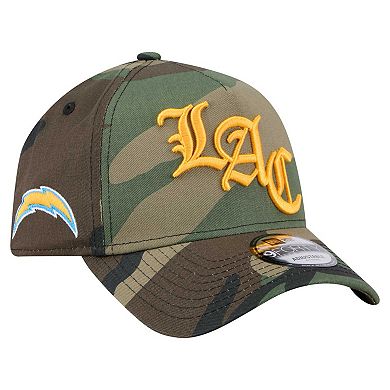 Men's New Era Camo Los Angeles Chargers Mystic Camo A-Frame 9FORTY Adjustable Hat