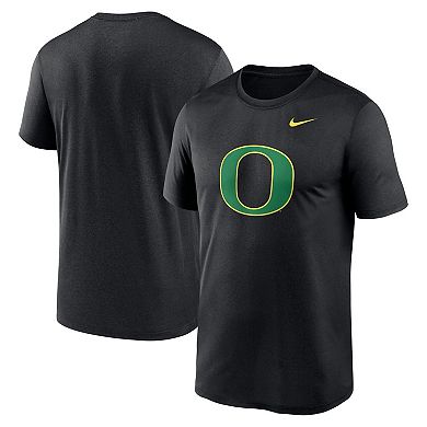 Men's Nike Black Oregon Ducks Color Pop Logo Legend Performance T-Shirt