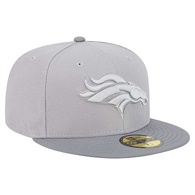 Men's New Era Gray/Graphite Denver Broncos Iron Cloud 59FIFTY Fitted Hat