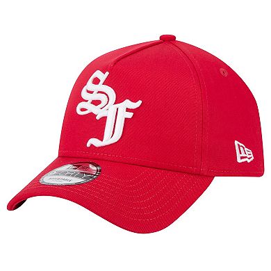 Men's New Era Scarlet San Francisco 49ers Mystic 9FORTY A-Frame Adjustable Hat
