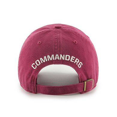 Women's '47 Burgundy Washington Commanders Finley Clean Up Adjustable Hat