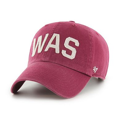 Women's '47 Burgundy Washington Commanders Finley Clean Up Adjustable Hat