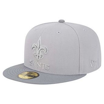 Men's New Era Gray/Graphite New Orleans Saints Iron Cloud 59FIFTY Fitted Hat