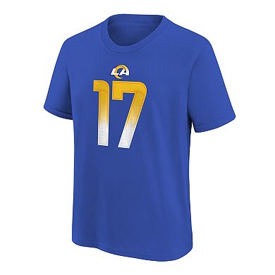 Youth Nike Puka Nacua Royal Los Angeles Rams Player Name & Number T-Shirt
