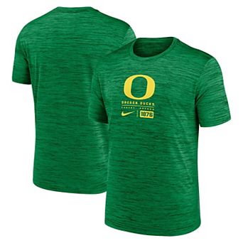 Men's Nike Green Oregon Ducks Campus Center Block Velocity Performance T-Shirt