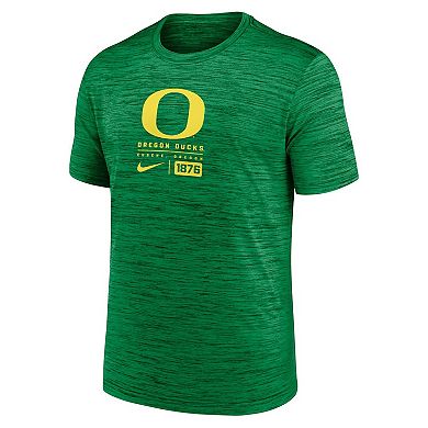 Men's Nike Green Oregon Ducks Campus Center Block Velocity Performance T-Shirt