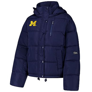 Women's Hype and Vice Navy Michigan Wolverines Puffer Jacket