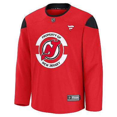 Men's Fanatics Red New Jersey Devils Team Practice Jersey