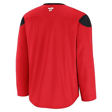 Men's Fanatics Red New Jersey Devils Team Practice Jersey