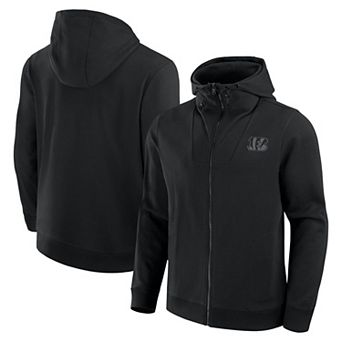 Unisex Fanatics Black Cincinnati Bengals Front Office Full-Zip Hoodie
