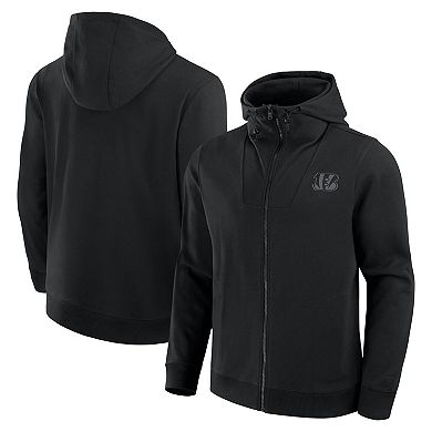 Unisex Fanatics Black Cincinnati Bengals Front Office Full-Zip Hoodie