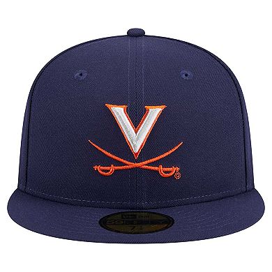 Men's New Era Navy Virginia Cavaliers 59FIFTY Fitted Hat