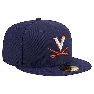 Men's New Era Navy Virginia Cavaliers 59FIFTY Fitted Hat