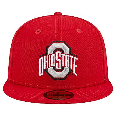 Men's New Era Scarlet Ohio State Buckeyes 59FIFTY Fitted Hat