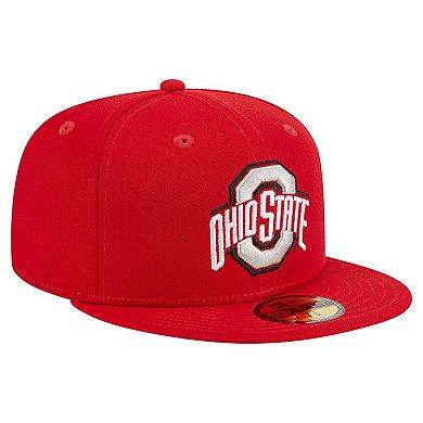 Men's New Era Scarlet Ohio State Buckeyes 59FIFTY Fitted Hat