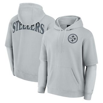 Unisex Fanatics Gray Pittsburgh Steelers Elements Pullover Hoodie