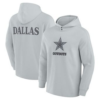 Men's Fanatics Gray Dallas Cowboys Elements Hoodie Long Sleeve T-Shirt