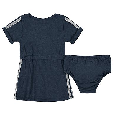 Girls Newborn & Infant Colosseum Navy Penn State Nittany Lions Xur Dress and Bloomer Set