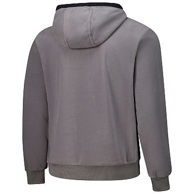 Men's Columbia Gray Purdue Boilermakers Flanker Fleece Pullover Hoodie