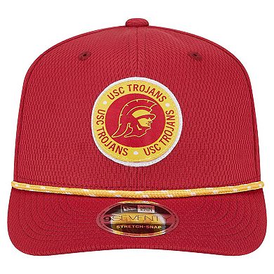 Men's New Era Crimson USC Trojans COOLERA 9SEVENTY Rope Stretch-Snap Hat