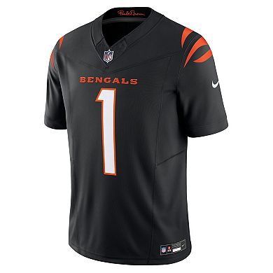 Men's Nike Ja'Marr Chase Black Cincinnati Bengals Vapor F.U.S.E. Limited Jersey