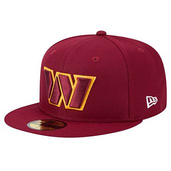 Men's New Era Burgundy Washington Commanders Main 59FIFTY Fitted Hat