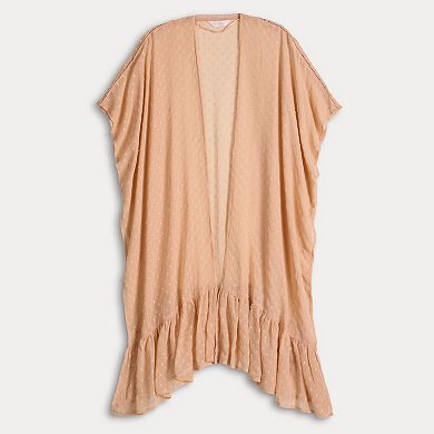 Women's LC Lauren Conrad Swiss Dot Ruffle Duster