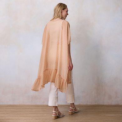 Women's LC Lauren Conrad Swiss Dot Ruffle Duster