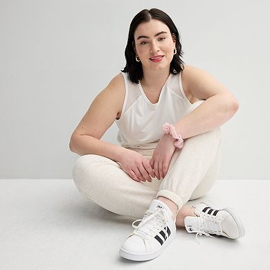 Juniors' Plus Size SO® Ribbed Waistband Fleece Joggers