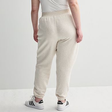 Juniors' Plus Size SO® Ribbed Waistband Fleece Joggers