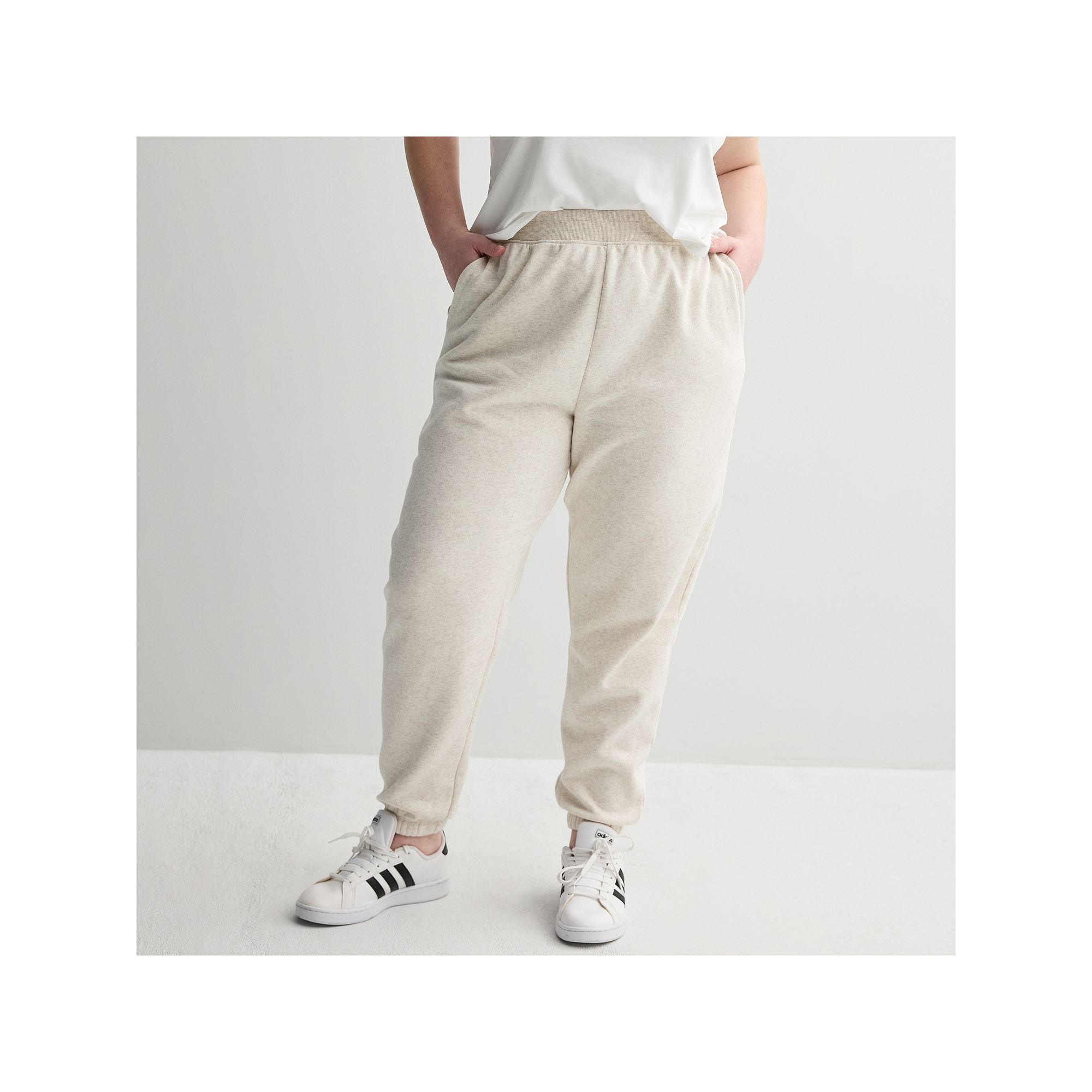 Juniors Plus Size SO® Ribbed Waistband Fleece Joggers, Girls, Size: 1XL,