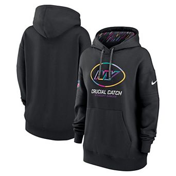 Women's Nike Black New York Jets 2024 NFL Crucial Catch Club Pullover Hoodie