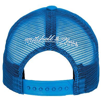 Youth Mitchell & Ness Light Blue Los Angeles Lakers Core Evergreen Trucker Adjustable Hat