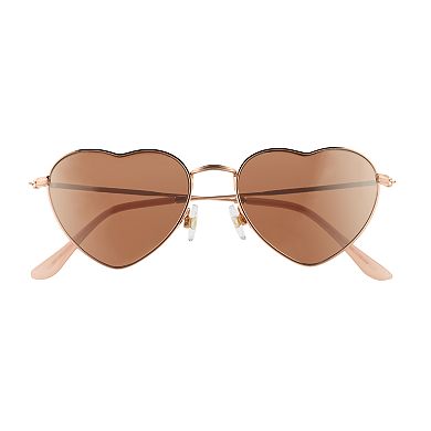 Women's Cali Metal Heart Sunglasses